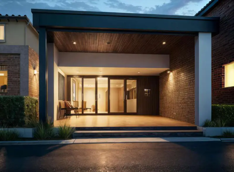 Accent Lighting driveway entrance