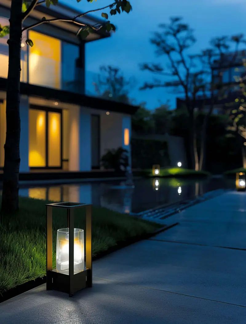 Accent Lighting driveway entrance