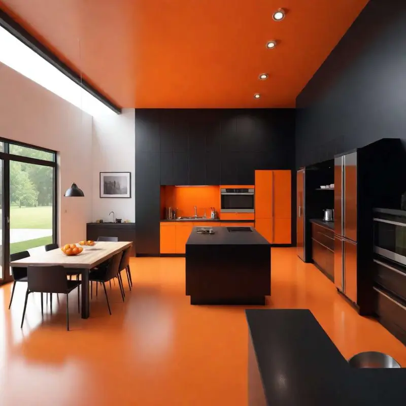 Artsy barndominium interiors