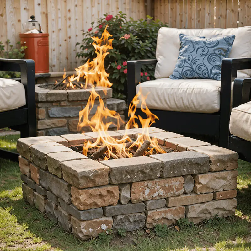 Cinderblock Fire Pit