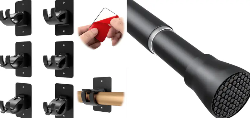 Command hooks or tension rods