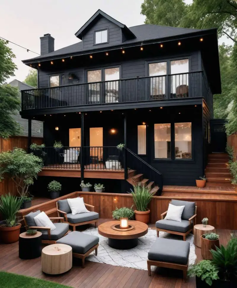 Cool-toned deck design