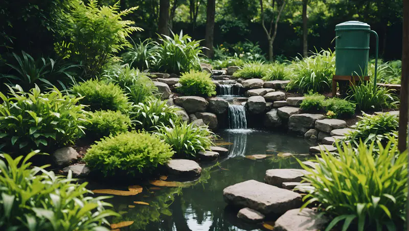 DIY Natural Water Filtration Garden yard