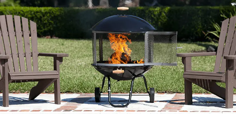 Fire Pit on Wheels