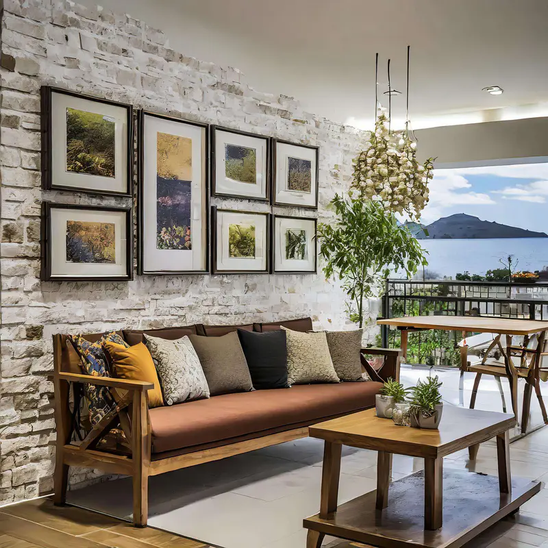 Gallery Wall and Bench