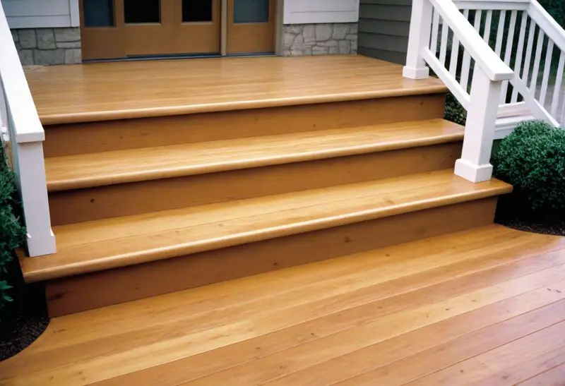 Honey-toned decking