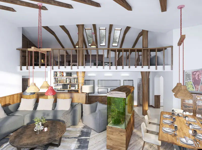 barn interior design loft