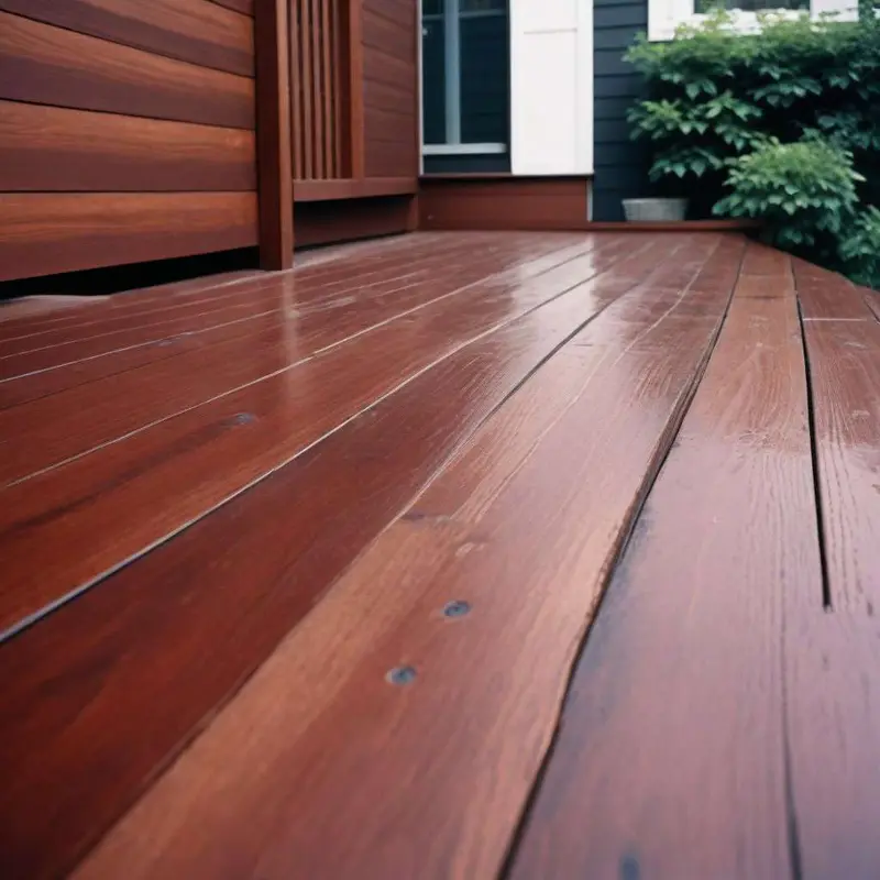 Mahogany deck stain