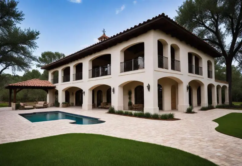 Mediterranean barndominium design