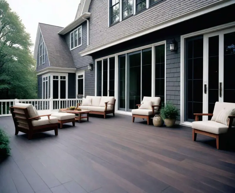 Modern dwelling deck