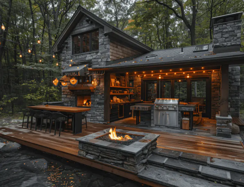 Open Kitchen Grill Area