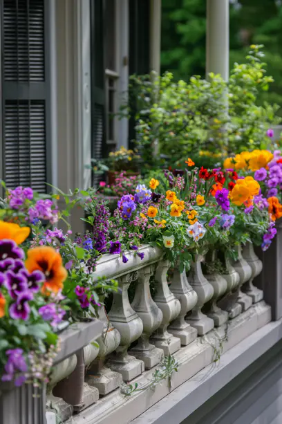 Pansies, snapdragons, and tulips
