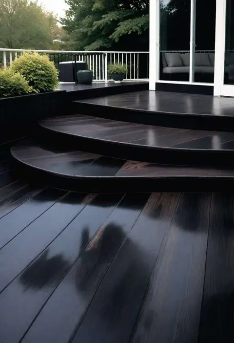 Polished ebony deck