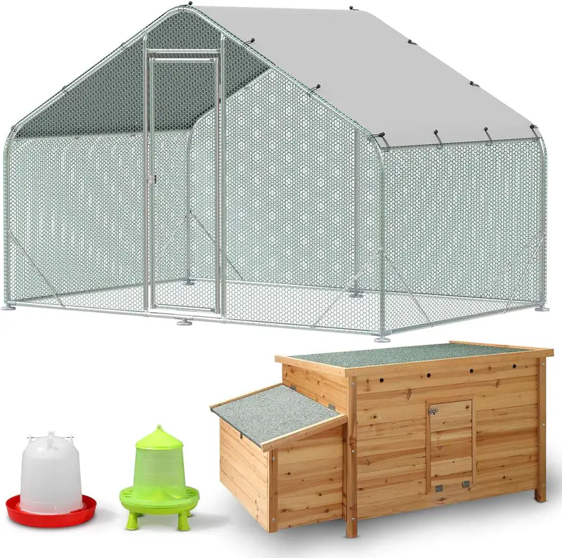 Pre-Made Metal Chicken Coop