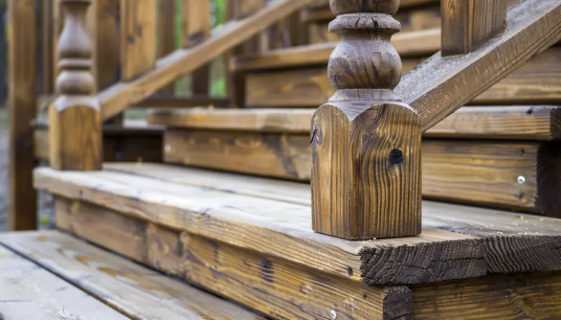 Pressure Treated Wood Railings