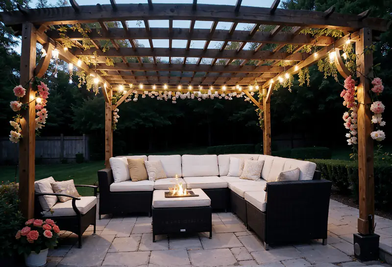 Romantic pergola