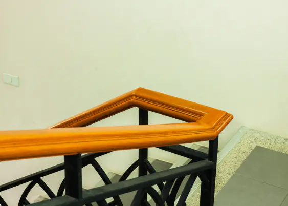 Rustic Stair Railing wood material