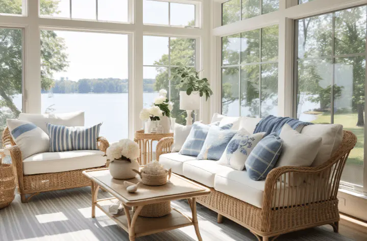 eclectic style sunroom