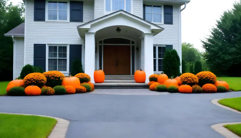 Seasonal Decor driverway entrance
