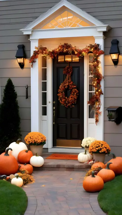 Seasonal Decor driverway entrance
