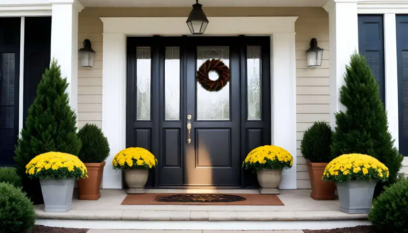 Seasonal Flair with a Transforming Entryway