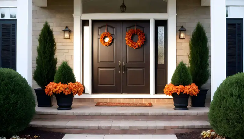 Seasonal Flair with a Transforming Entryway