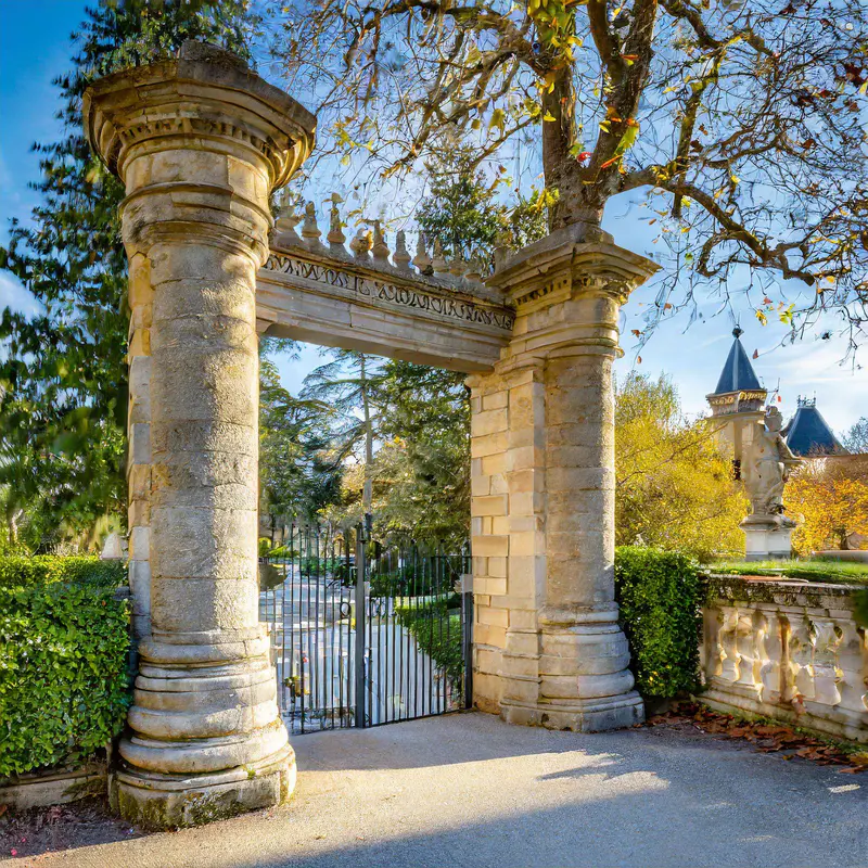 Stately Stone Pillars