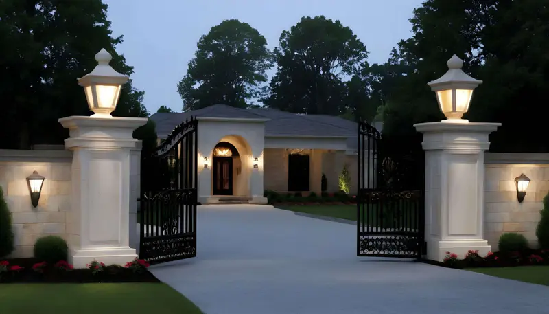 Stately Stone Pillars