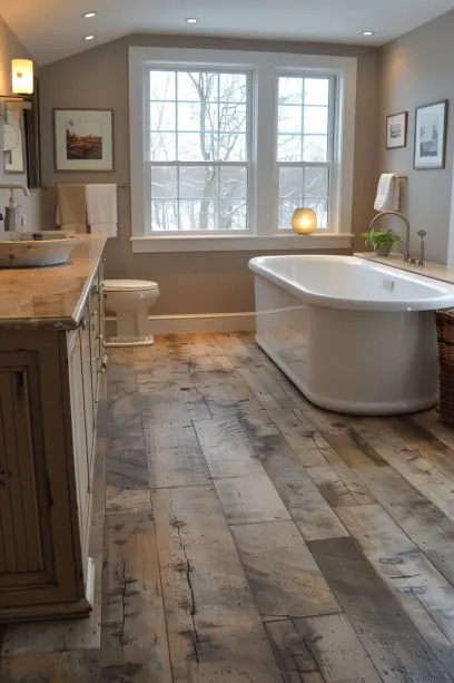 Vinyl Flooring bathroom wood
