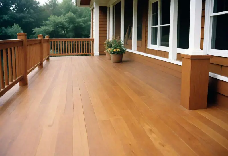 Warm honey wood stain