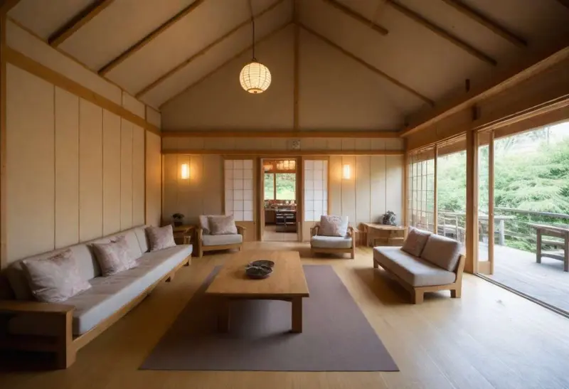 Zen-style barndominium