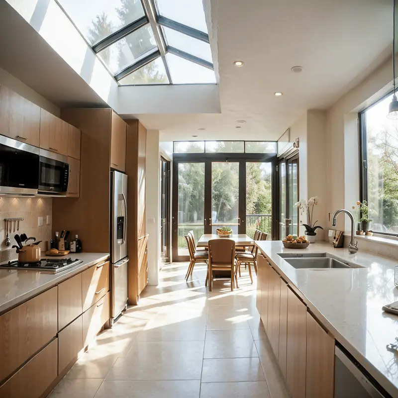 area kitchen open natural light