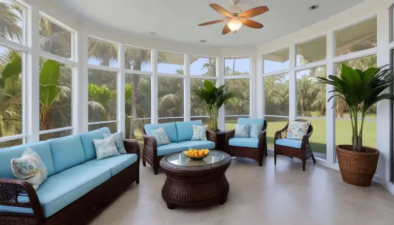 big palm sunroom theme