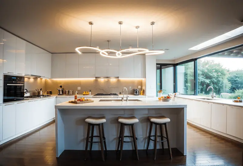 ceiling highlight the island