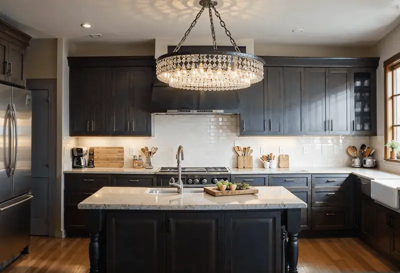 chandelier kitchen light