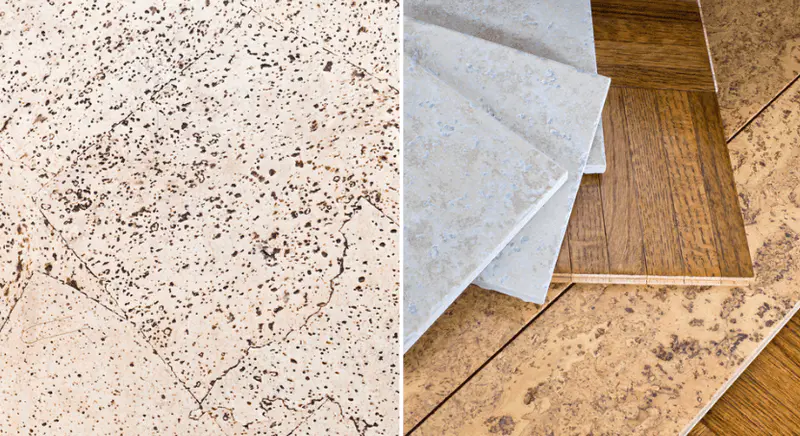 cork bathroom tile flooring
