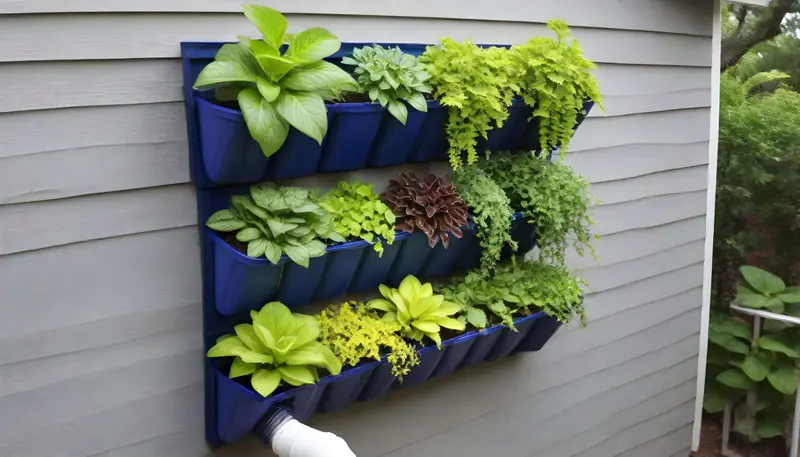 downspout planter vertical gardening
