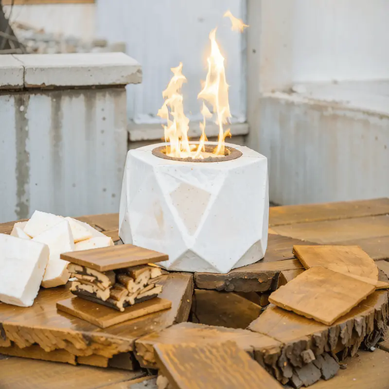 elegant tabletop firepit