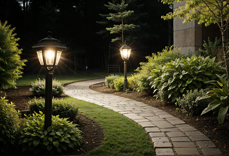 entranceway uplightining outdoor
