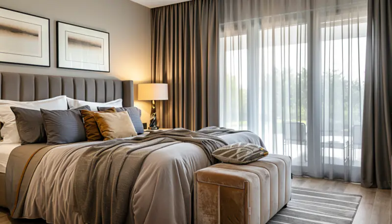fabric heavy curtains bedroom