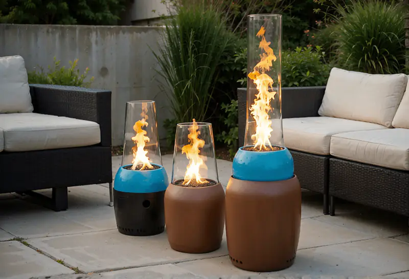 firepit torch tiki modern style
