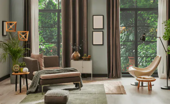 green sunroom garden