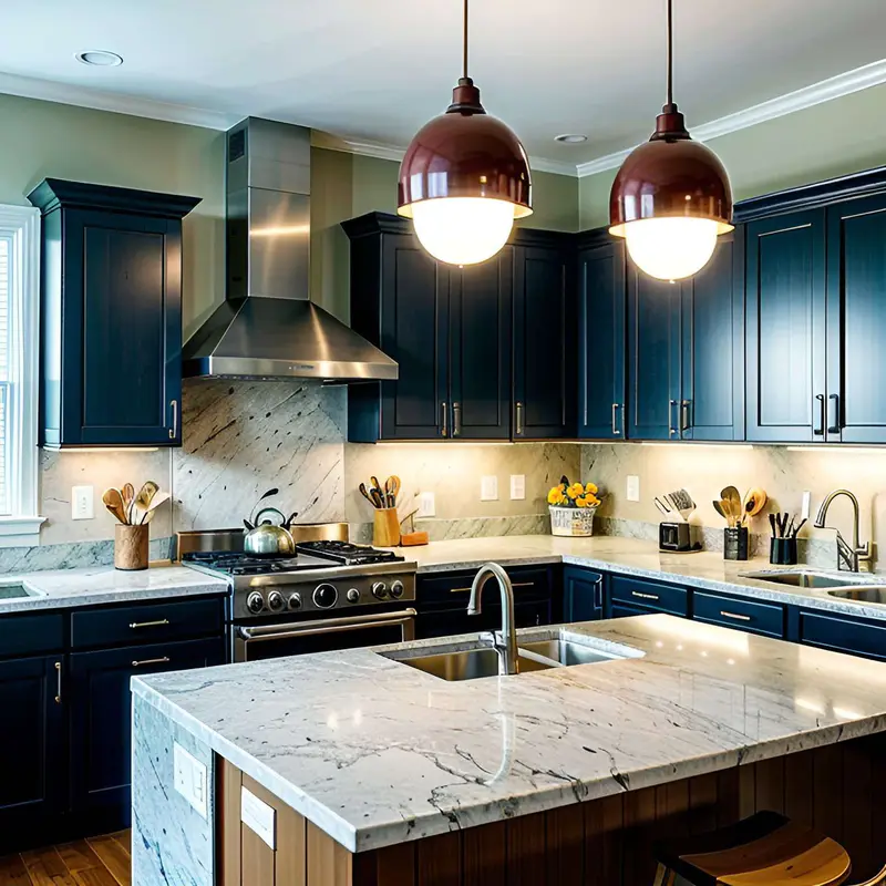 group pendant kitchen light colored