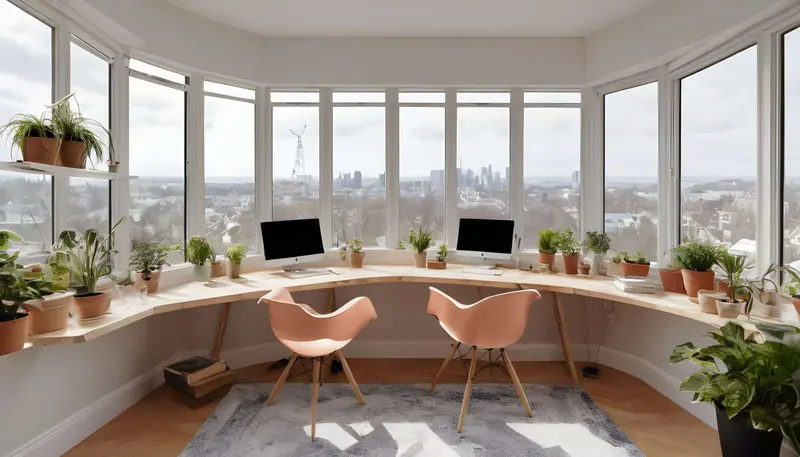 home workspace sunroom productive