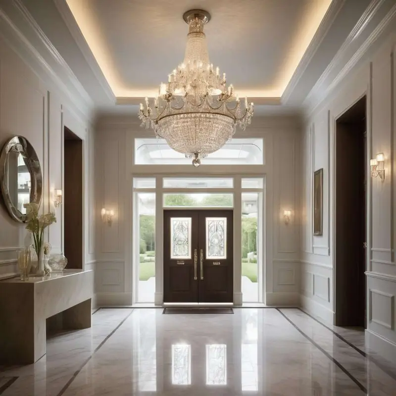 chandelier above your front door