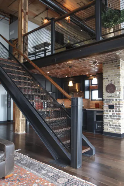 industrial stair railings
