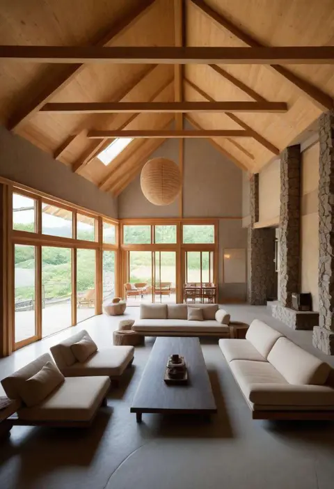 japanese zen barndominium style design