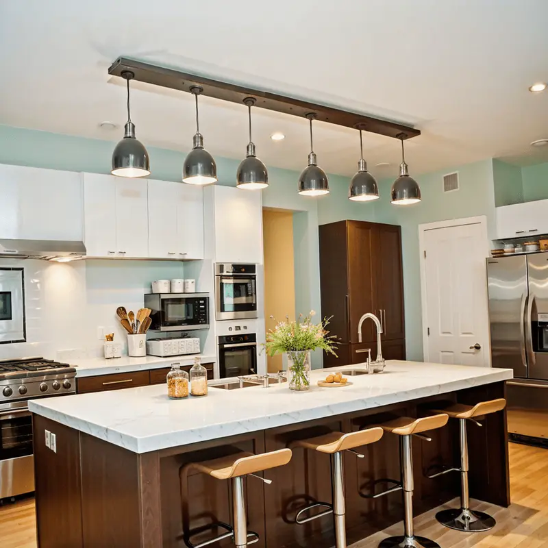 kitchen track lighting system