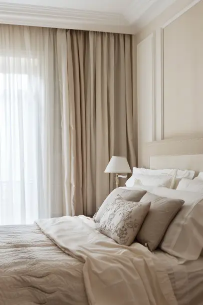 layering curtains heavier and sheer