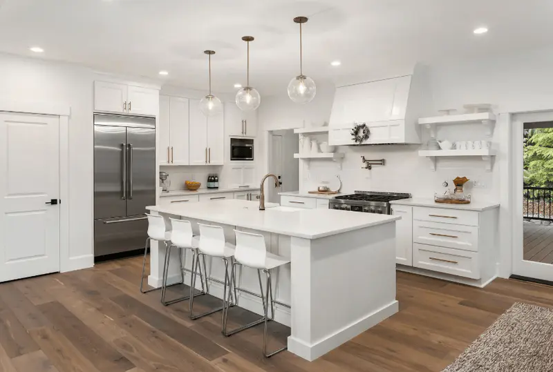 led trail light island kitchen